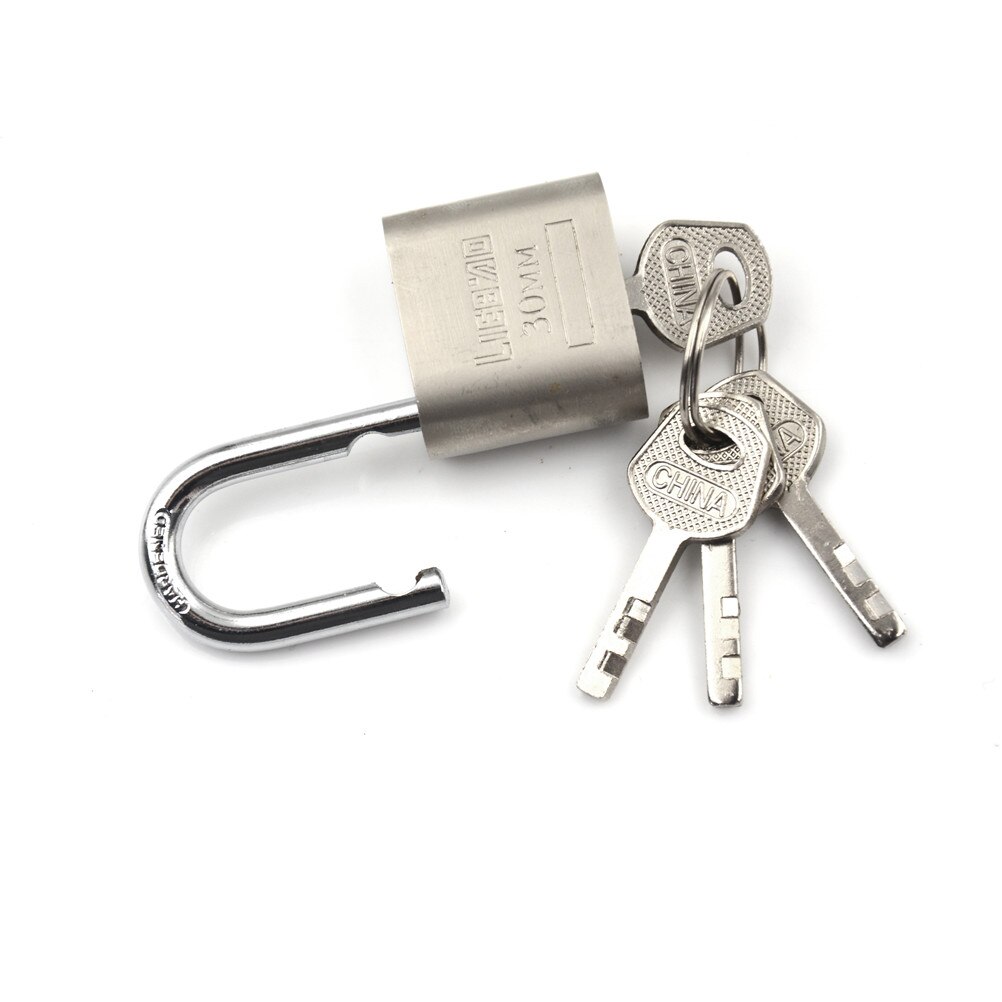 1 set kastbagagebeveiligingssloten van metaal met 3 sleutels