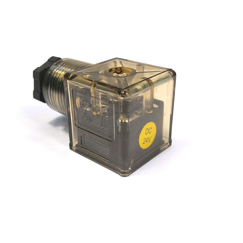 Bouchon de bobine à électrovanne hydraulique 24V 220V 110V 12V | Bobine avec indicateur, tension: brown / DC24V
