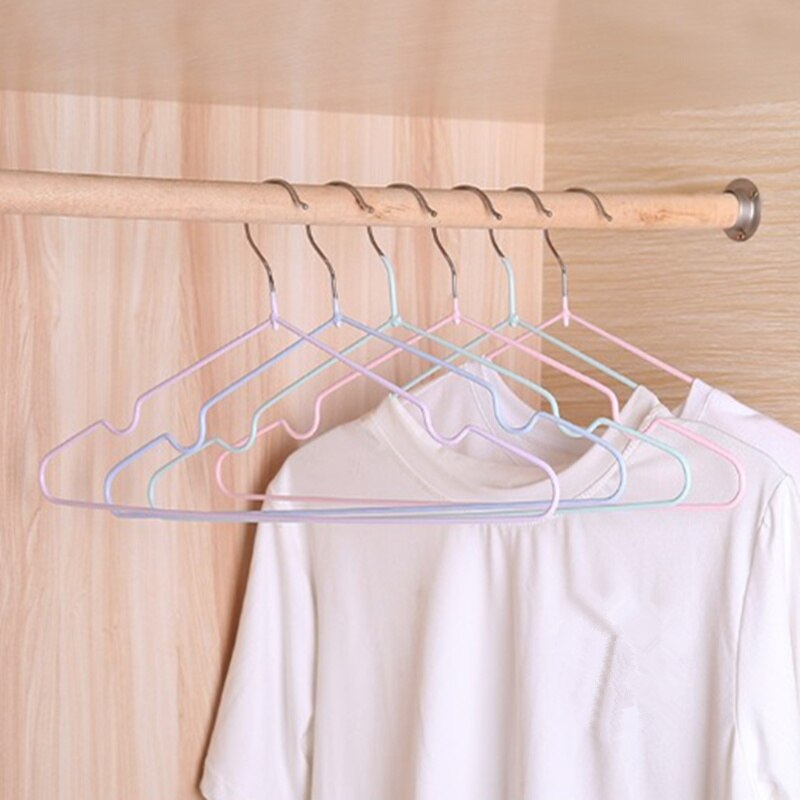 Metal PVC Clothes Drying Rack Towel Trousers Coat Wardrobe Underwear Clothes Hanger Hanging Shelf