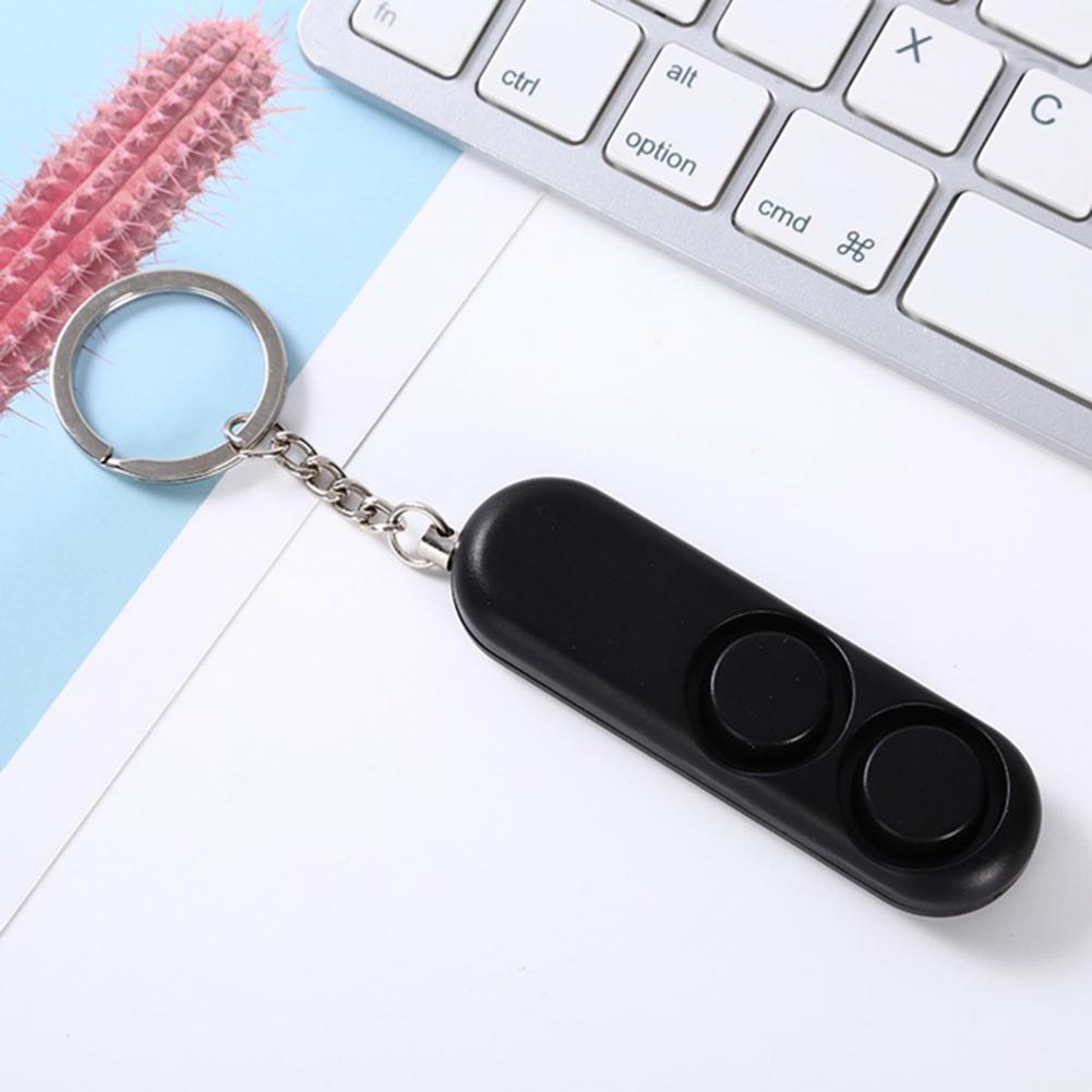 120dB Women Dual Speakers Loud Emergency Safety Alarm Alert Keychain Bag Pendant