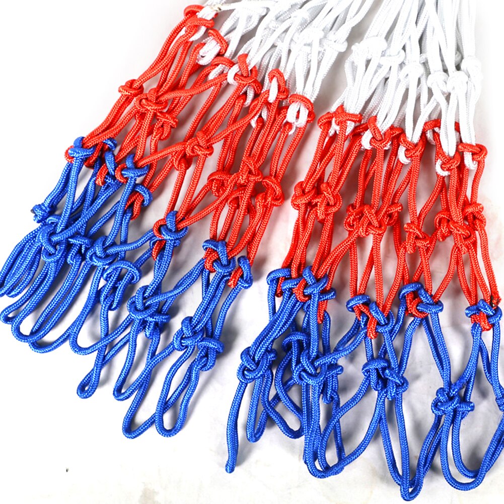 Udendørs sport basketball net standard nylon tråd basketball hoop mesh net bagplade kant bold