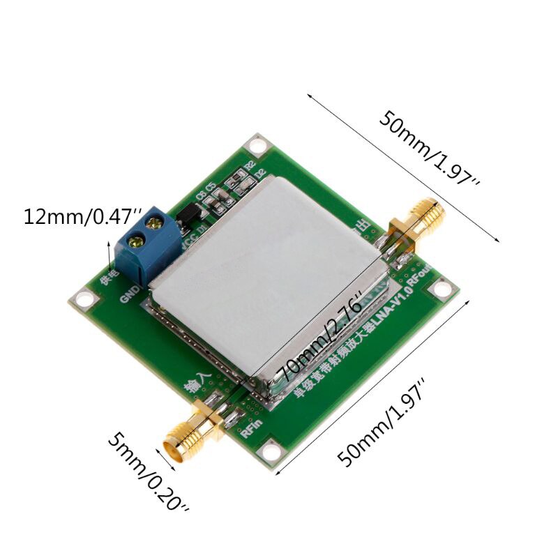 Low Noise Lna Rf Broadband Amplifier Module 1-3000Mhz 2.4Ghz 20Db Hf Vhf / Uhf
