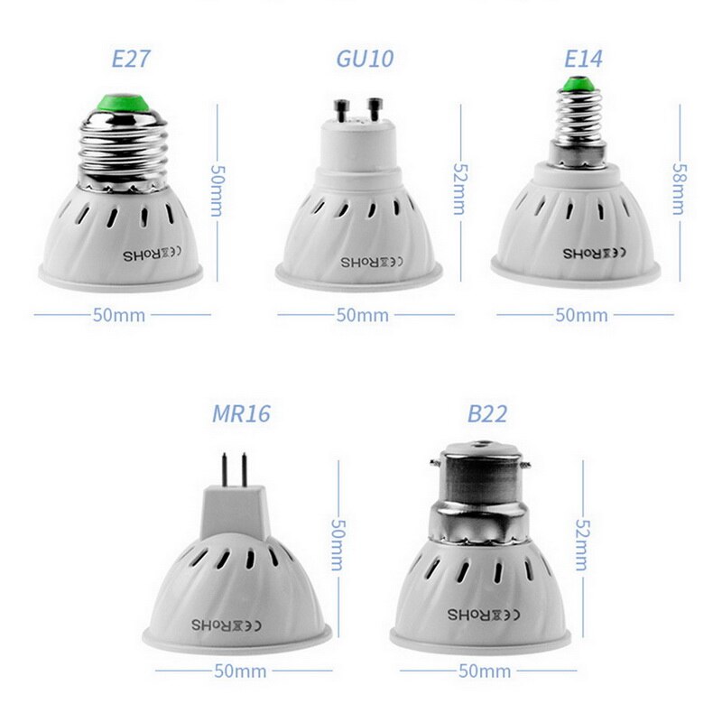 Gu10 led 220v plantenlampen  e14 kweeklampen  e27 hulp  mr16 fytolampen led 3w volledig spectrum hydrocultuur kweektent voor binnen
