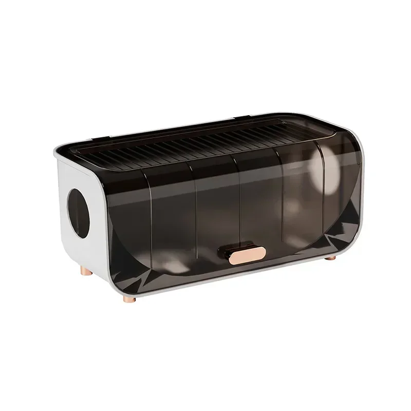 Desktop Cable Storage Box Power Line Storage Case Waterproof Dustproof Charger Socket Organizer Wire Case Cable Winder Organizer: Light Grey