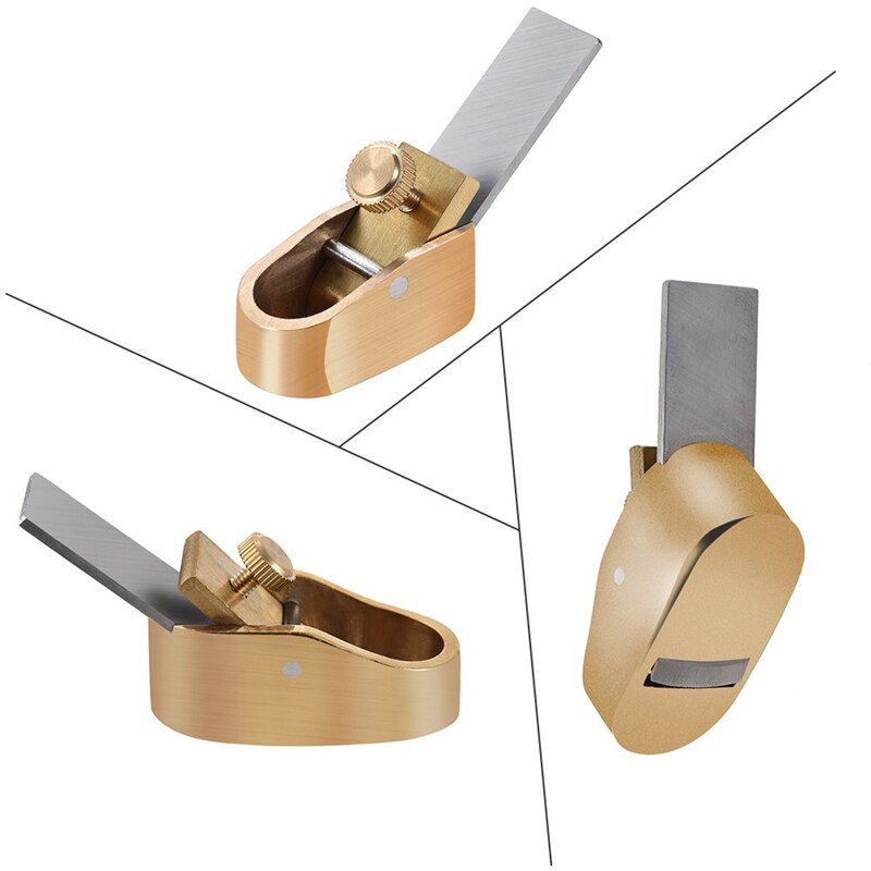 5 Piece Woodworking Plane Cutter Set Curved Sole Metal Copper Luthier Tool Violin Viola Cello Wooden Instrument