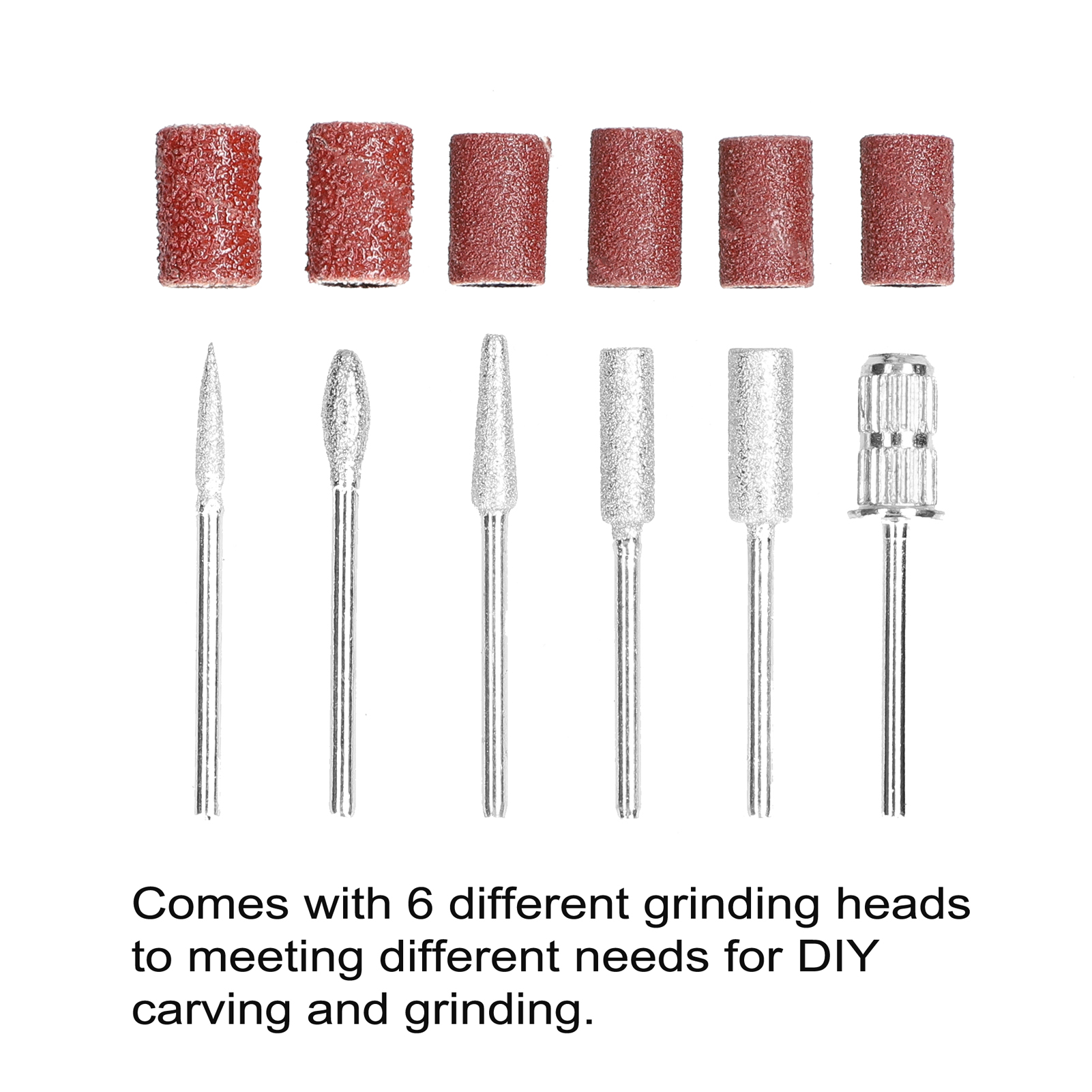 Handheld Mini Electric Grinder Nail Gelatum Removing Tool Polishing Machine Speed Adjustable Grinding Rotary Tool Kit