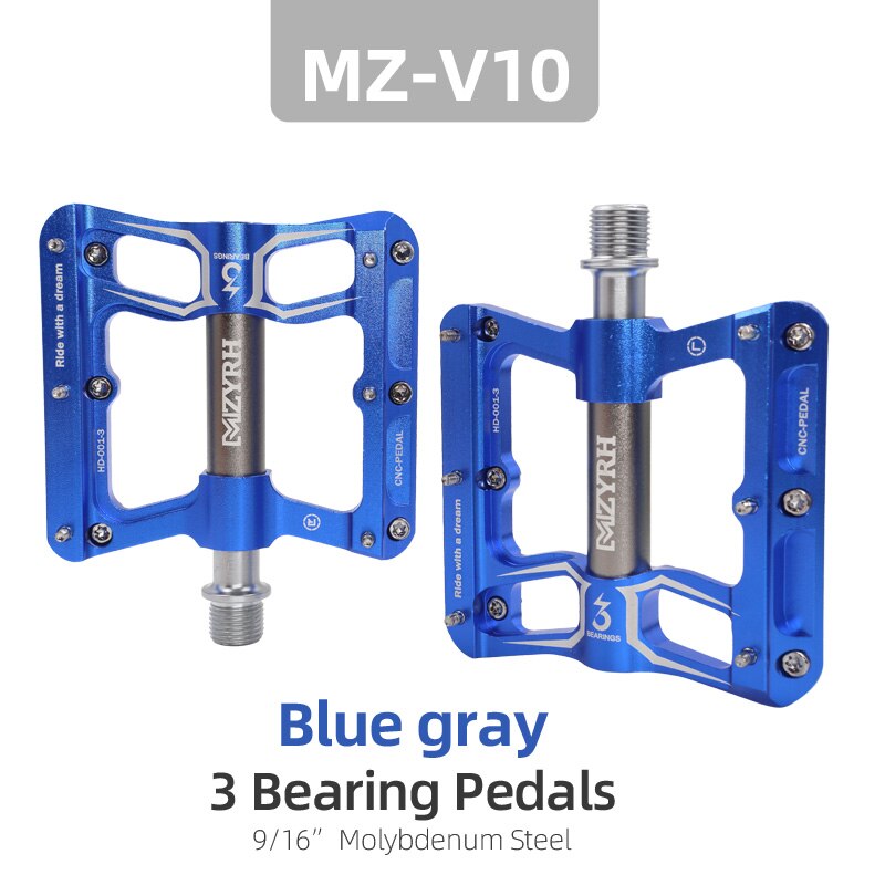 Bicycle Pedals 3 Bearings MTB Anti-slip Ultralight Aluminum Mountain Road Bike Platform Pedals Cycling Accessories: Pink