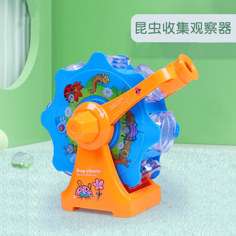 Children's Butterfly Insect Animal Observation Box Insect Collector Insect Collection Box Experimental Biological Bucket Outdoor: Blue