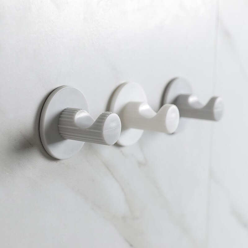 Zelfklevende huishoudelijke keuken muur deurhaak sleutelhouder rekken handdoekhouder plastic badkamer muurhaken
