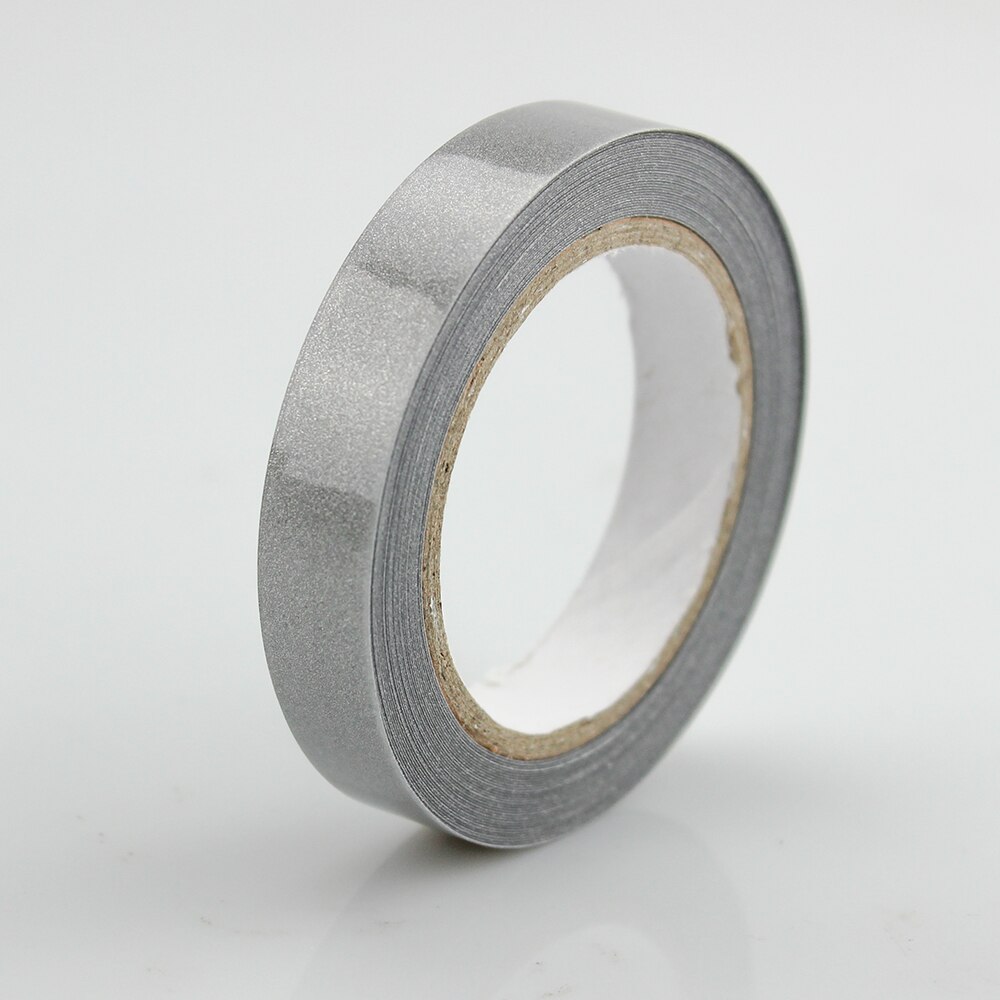 10mm(W) Silver Reflective Fabric Tape Reflective Heat Transfer Vinyl Film Iron On Tape