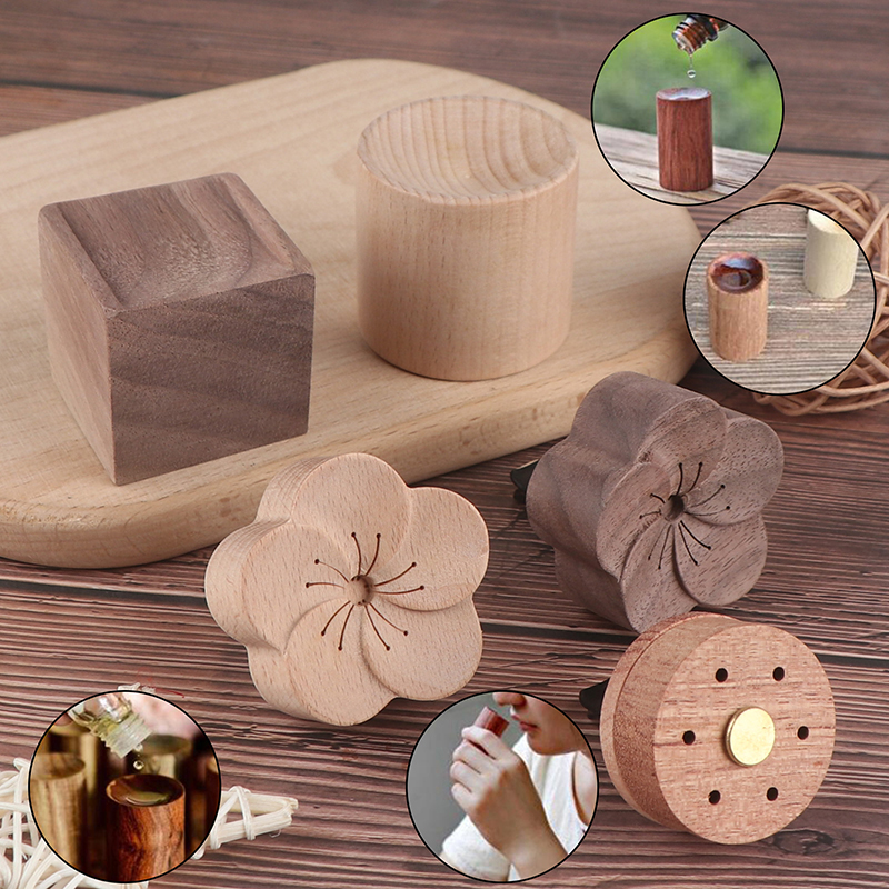 1PC Essential Oil diffused Wood Aroma Essential Oil Diffuser Wooden Essential Oil Aromatherapy Diffuser For Sleep Aid Home