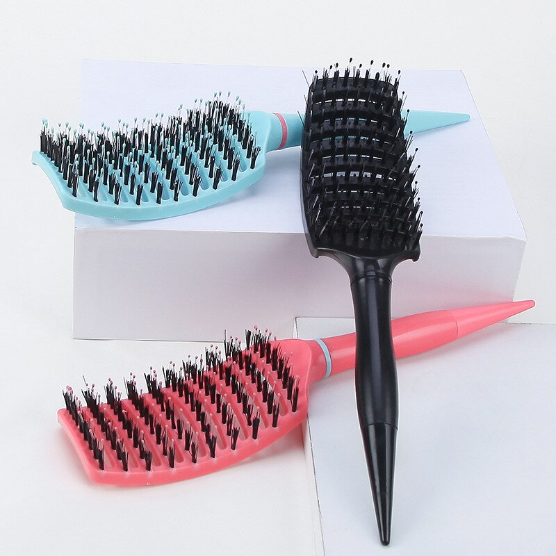 Démêler brosse à cheveux cuir chevelu Massage peigne à cheveux démêlant brosse pour cheveux bouclés brosse démêlant brosse à cheveux femmes hommes Salon
