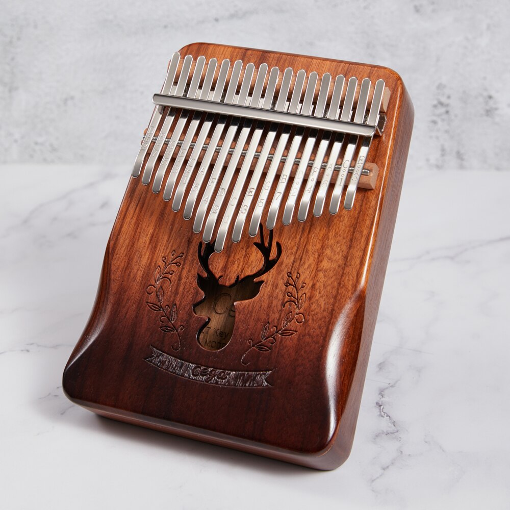 cega kalimba 17 key mahogany thumb piano solid wood mbira muscial instrument Africa kalimba finger piano