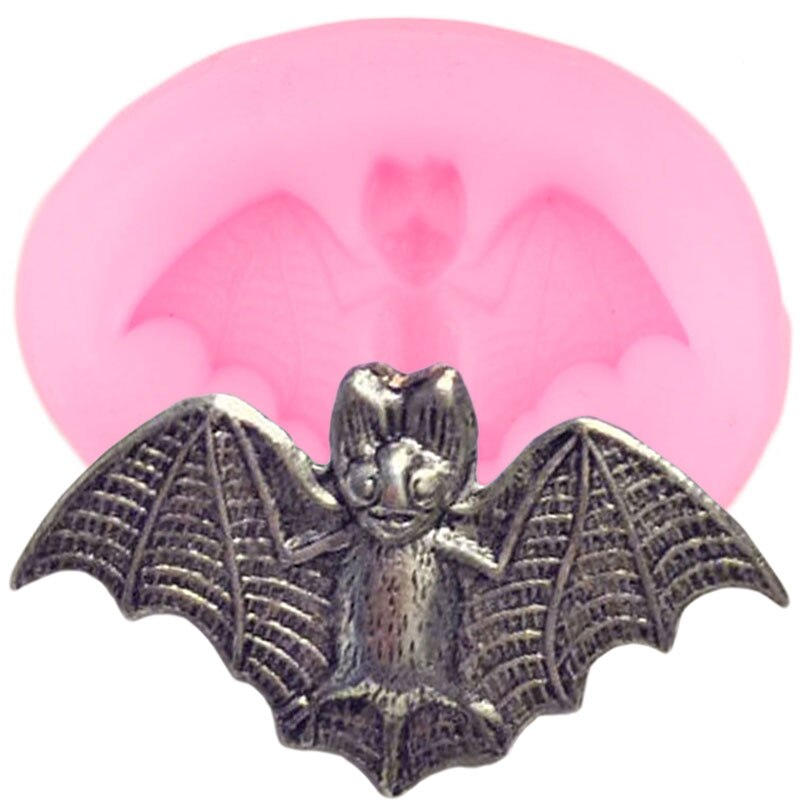 Diy Halloween Vleermuizen Fondant Siliconen Mallen Taart Decoreren Gereedschappen Snoep Polymeer Klei Chocolade Gumpaste Mallen