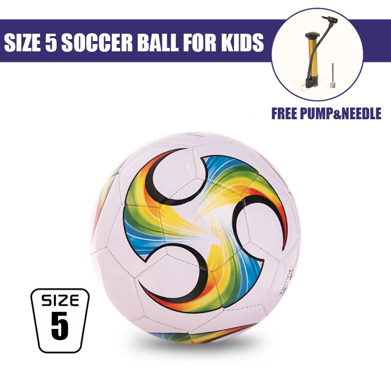 Wishome Size 5/4/3 Voetbal Pvc Voetbal Voor Kinderen Wedstrijd Training Voetbal Sport Tuin Game Voor kinderen Zachte Futball Voetbal