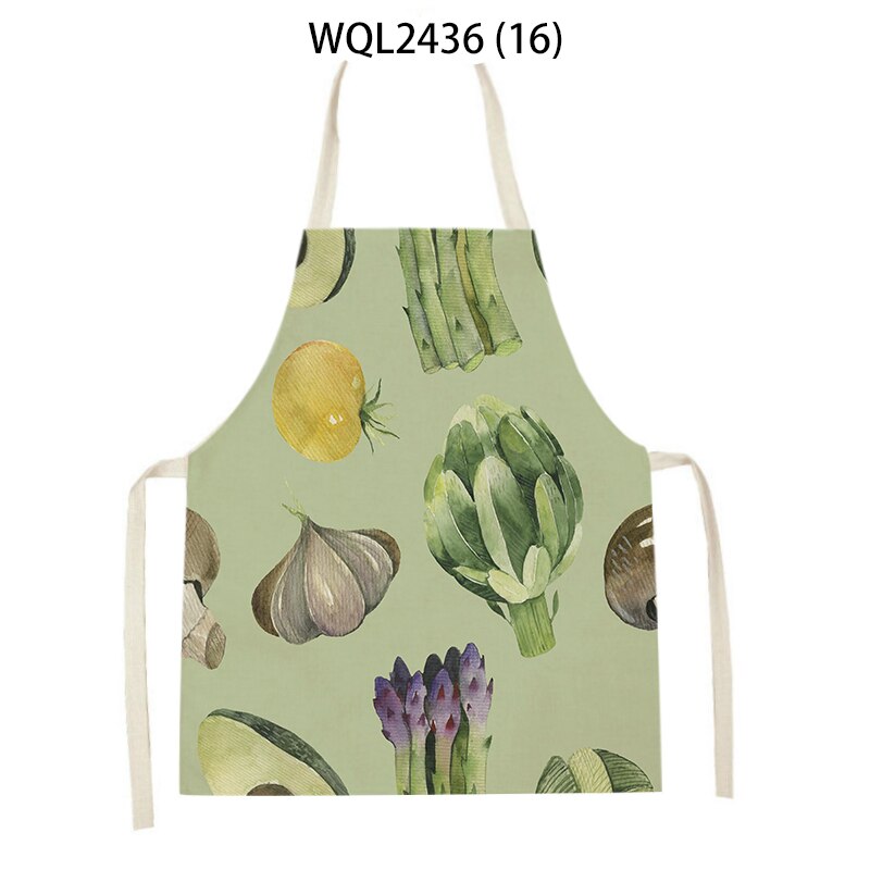 Fresh Vegetables Tomatoes Carrots Adult Kids Bib Family Cooking Bakery Shop Cleaning Apron Kitchen Accessories 68*55 Cm Delantal