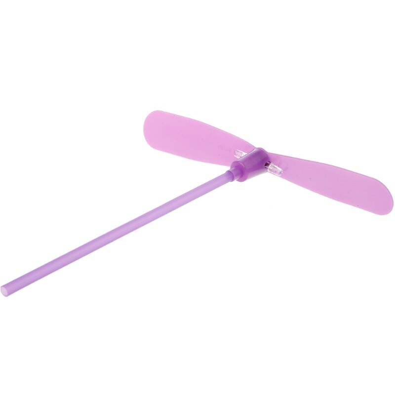 Led Flash Plastic Bamboe Libelle Propeller Kids Outdoor Hand Push Speelgoed 40JC