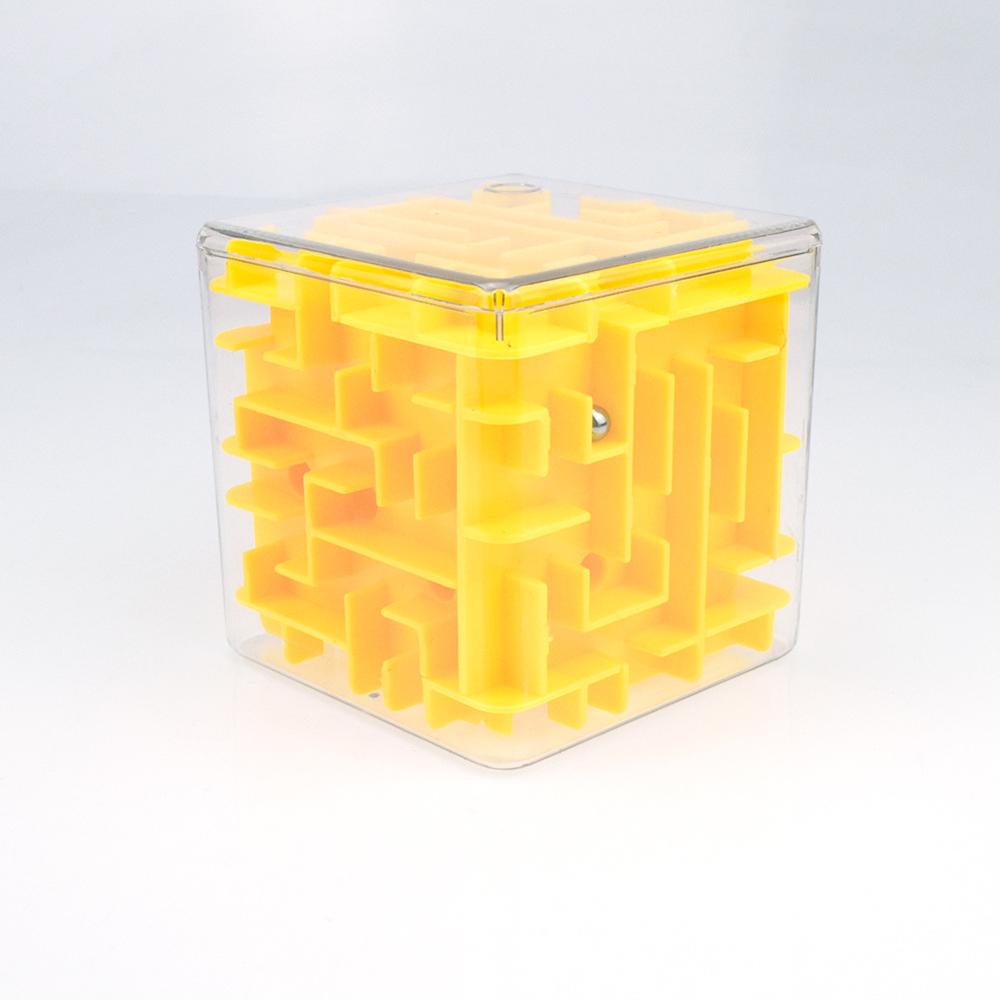 3D Cube Puzzel Doolhof Stalen Bal Spel Speelgoed Case Box Plezier Hersenen Spel Speelgoed Voor Kinderen Intelligente Verbeteren Hands- op/Balans Vermogen: 4