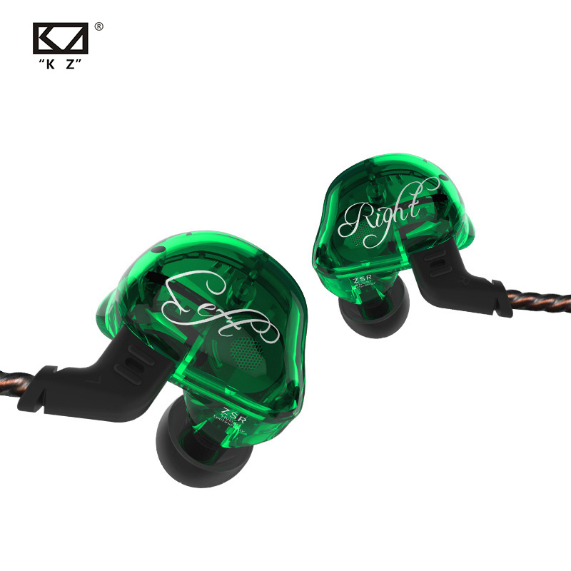 Kz Zsr 2BA + 1DD In-Ear Oortelefoon Balanced Armature En Dynamische Hybrid Gaming Headset Hifi Koptelefoon Kz Edx ED12 ES4 ZS6 Zstx Zsn