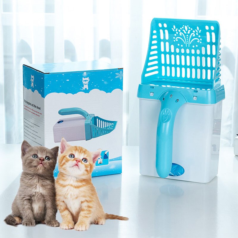 Tamiz de limpieza de arena para gatos, pala de arena hueca para perros, Herramientas de limpieza de inodoro para mascotas, cuchara de comida para perros, cuchara desmontable