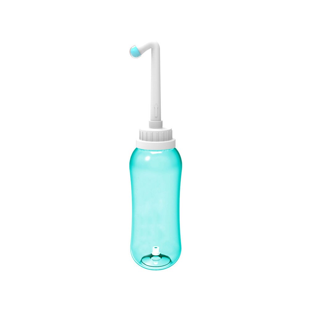 Travel Personal Cleaner Sprayer Seat Bidet Toilet Hand Held Tackle Portable Washer Bottle Hygiene Washing: Light Green