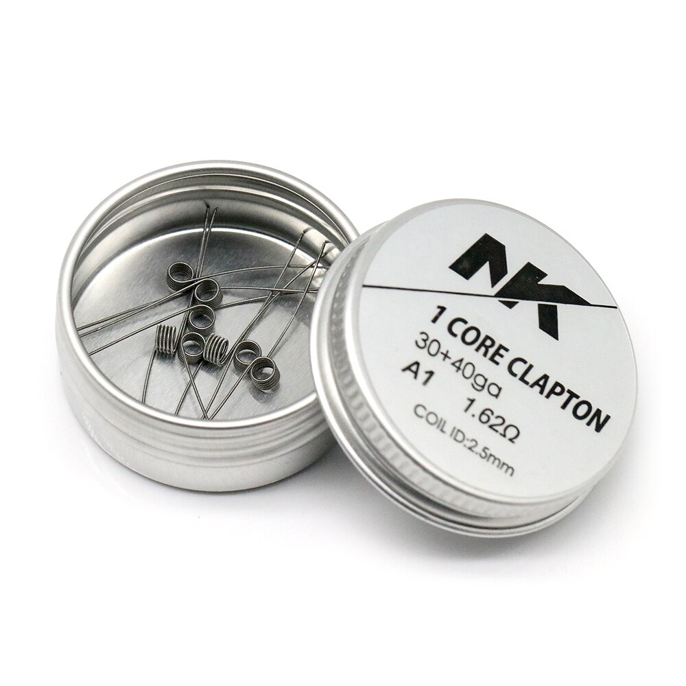 Bobine di riscaldamento alieno sfalsate Clapton Clapton NK KA1 per serbatoio atomizzatore RTA RDA: 13. A1 30-40 8pcs