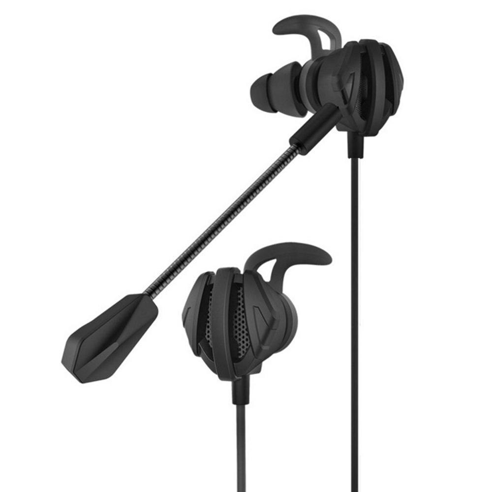Dynamische Ruisonderdrukking In-Ear Wired Oortelefoon Gaming Headsets Met Dual Mic