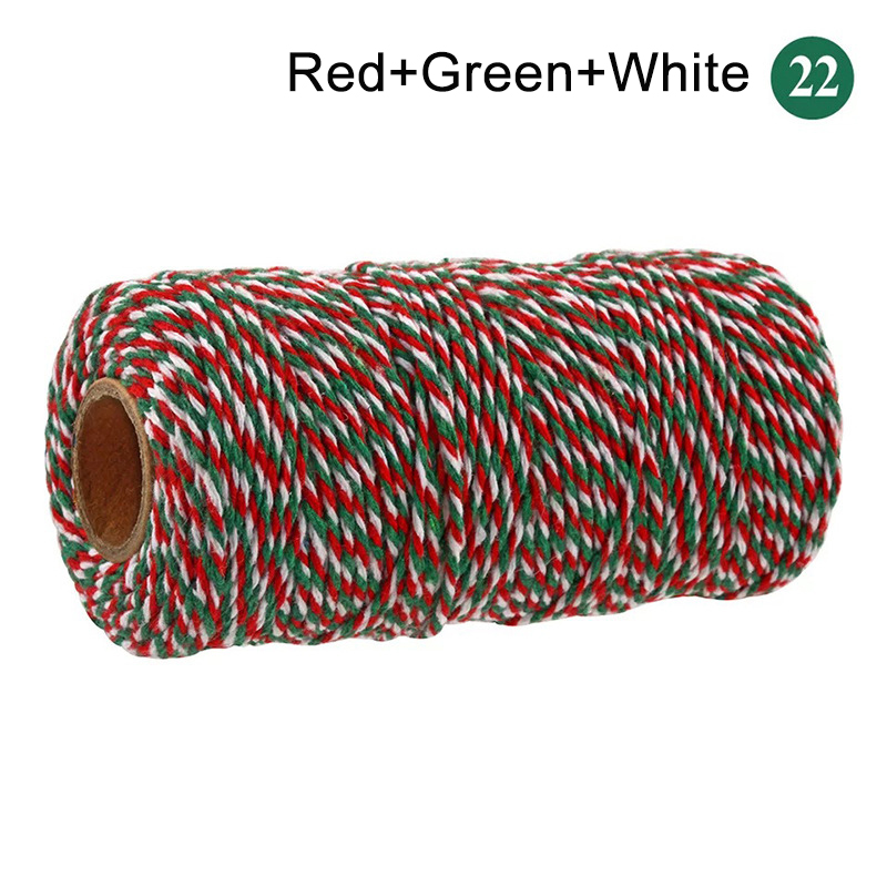 100M/Roll Cotton Cord Baker Twine String Colorful Cotton Craft Twine Home for Textile Packaging Christmas DIY Wedding Decor: Beige