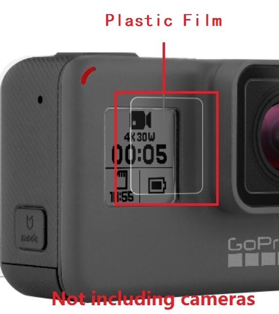 Clownfish-Película protectora de pantalla LCD para Gopro Hero 5/6/7, Protector de pantalla, película de vidrio templado, tapa/cubierta para gopro7 6 5: Front screen film
