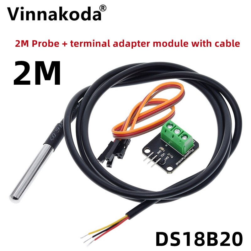 DS18B20 Temperature Sensor Module Kit Waterproof 1... – Vicedeal