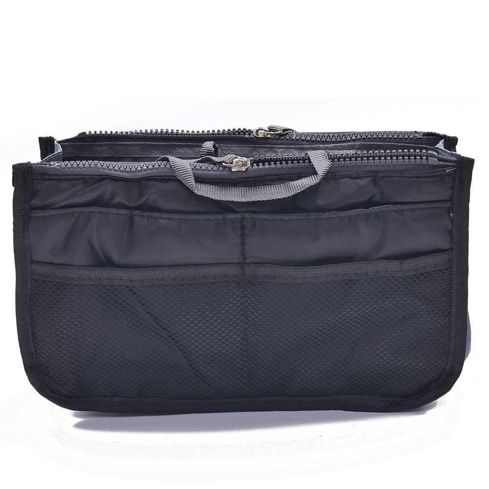 Makeup Bag Case Organizer Insert Bag Women Nylon Travel Handbag Large liner Lady Make up Cosmetic Bag Female Wash Toiletr: 1