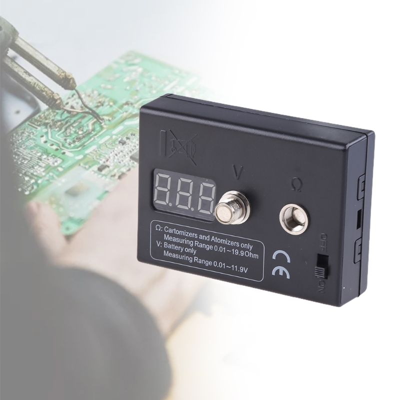 Digital LED Ohm Meter Resistance Reader Voltage Tester