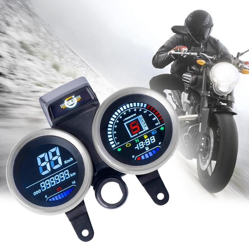 Digital målerenhet for suzuki  gn 125 speedometer kilometerteller måler girindikator motorsykkelmålerinstrument