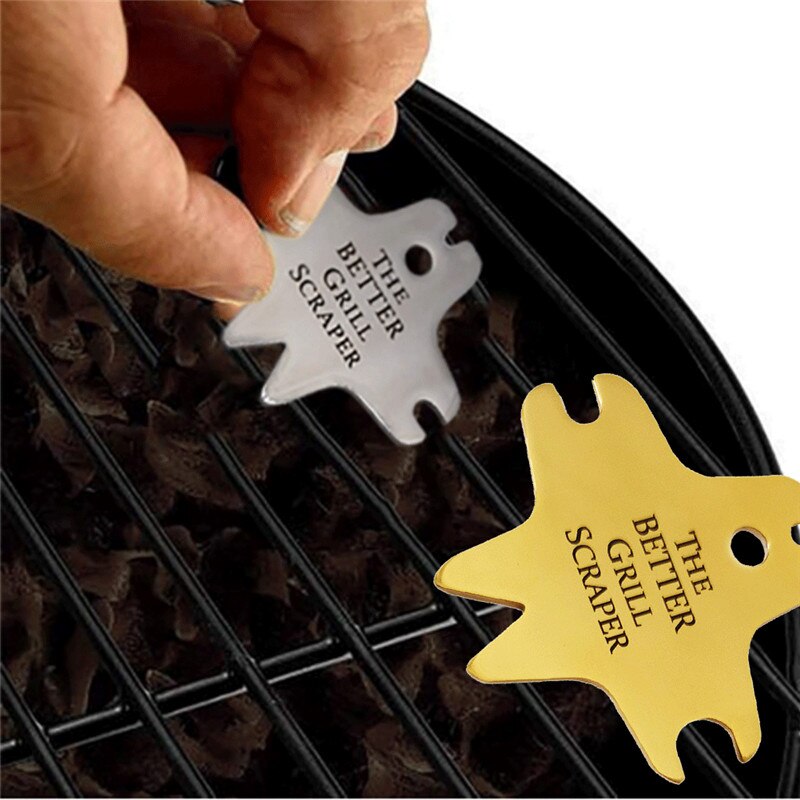 Rvs BBQ Grill Schoonmaken Schraper Barbecue Cleaner Scraper Tool Huishoudelijke Decoratie Scrapper
