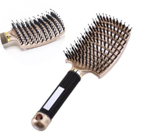 Original Hair Brush Magic Hair Comb Detangling Hair Brush Detangle Lice Massage Comb Women Tangle Hairdressing Salon: Gold