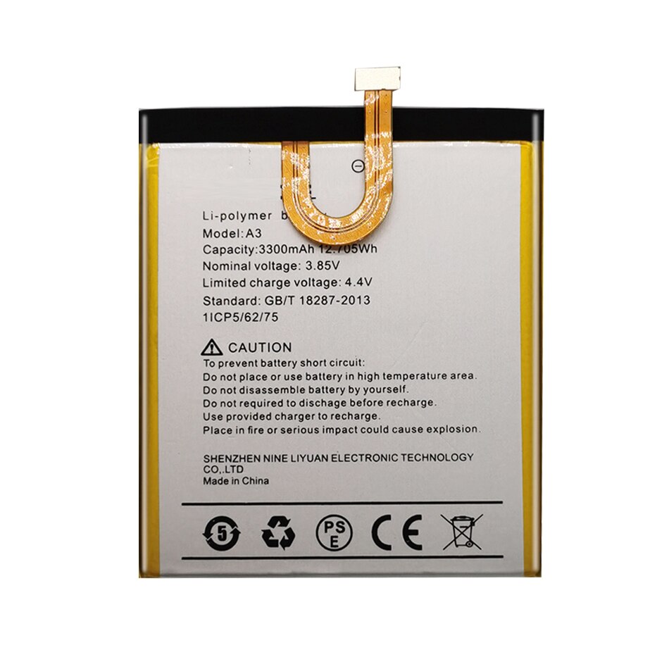 3300mAh Batterie Pour UMI Umidigi A3 / A3 3 Pro A3Pro Bateria Batteries