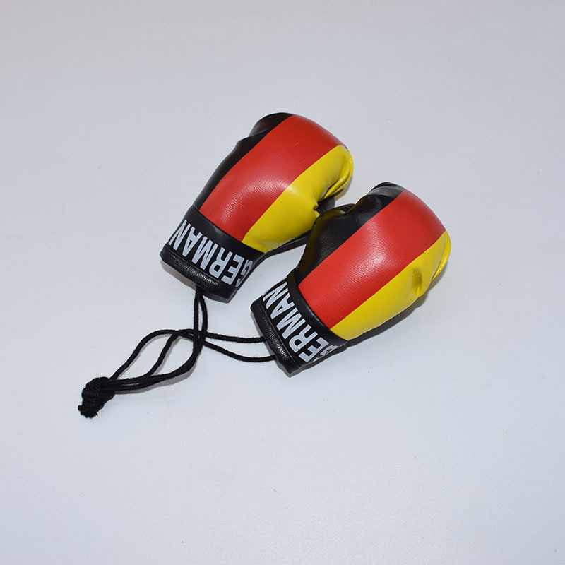 Albanien Schlüsselanhänger Boxhandschuhe Schlüsselanhänger Männer Anhänger Boxspiel Flagge Handschuhe Mini Auto Tasche Anhänger Sport Schmuck Zubehör: Gelb