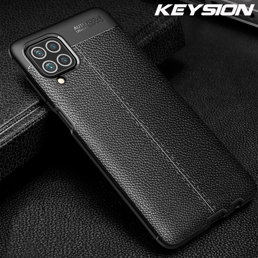 Keysion stoßfeste hülle für samsung Galaxis  m62 m51 m31s m31 , luxuriöse lederoptik, weiche silikon-rückseite für Galaxis  f62 f41