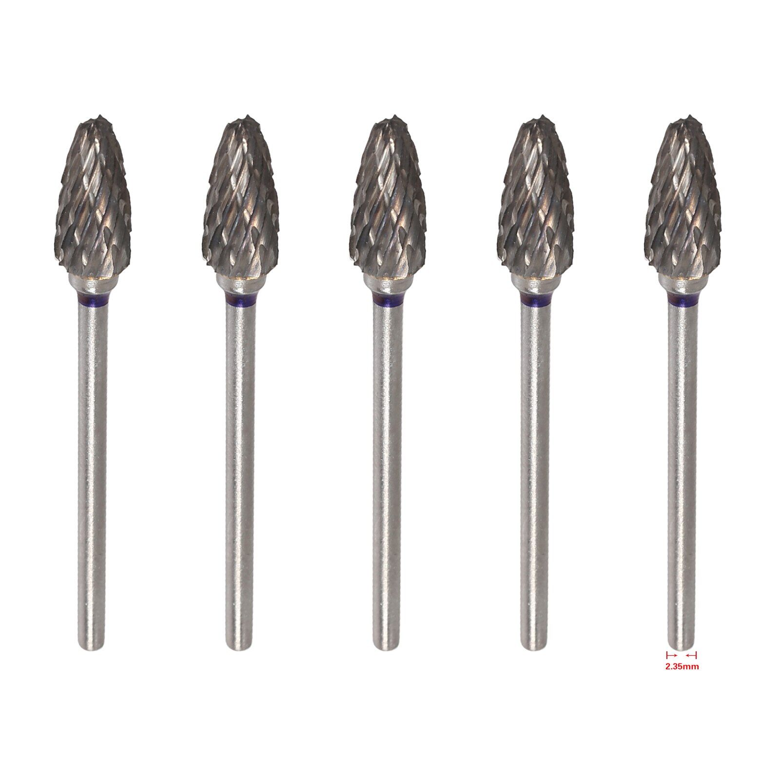 10 Sizes Dental Tungsten Carbide Steel Burs Teeth Drill 2.35mm Fit Polishing Handpiece Marathon: F06