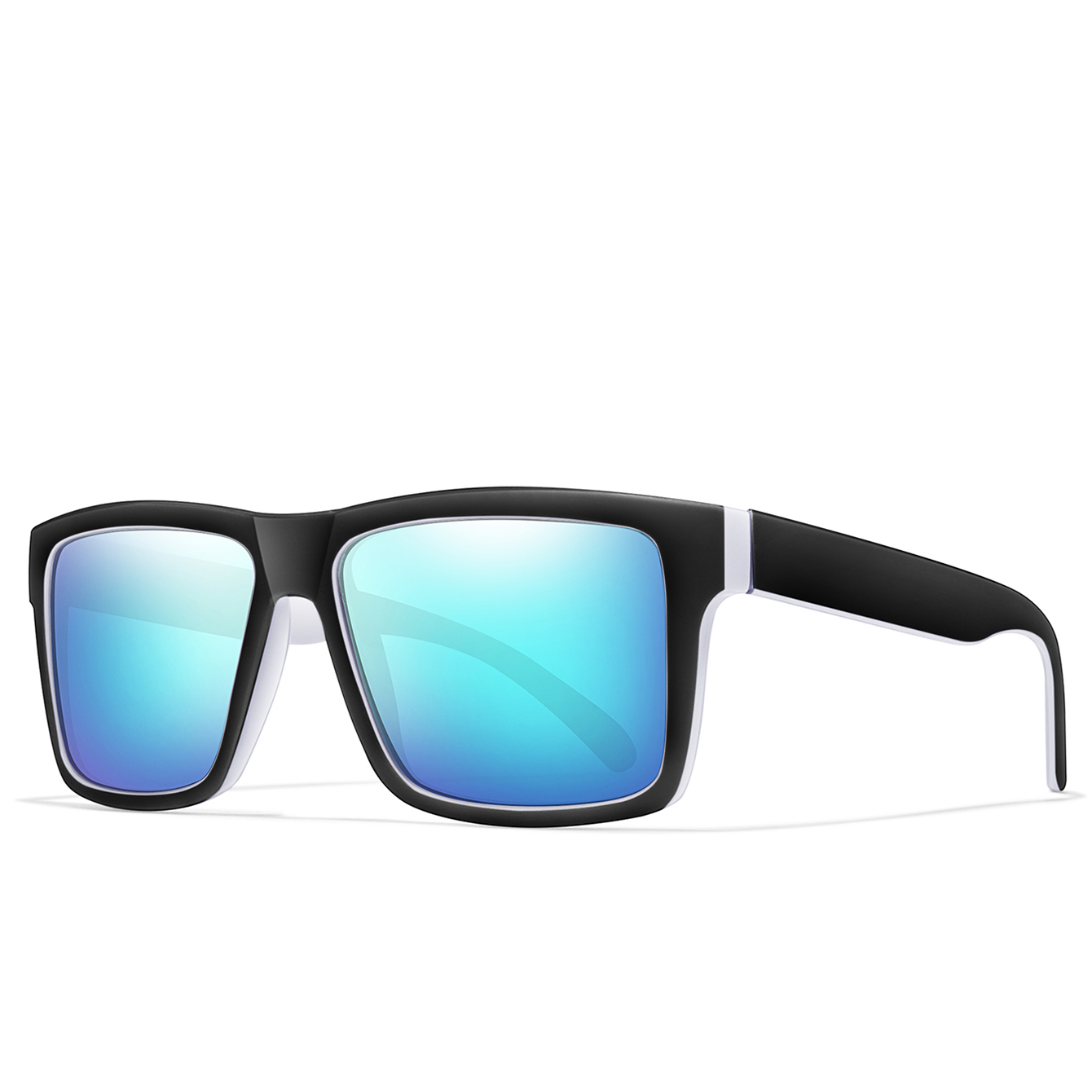Gafas de sol polarizadas para ciclismo para hombres y mujeres, gafas cuadradas clásicas con protección UV para pesca al aire libre, conducción, lentes coloridas: Naranja