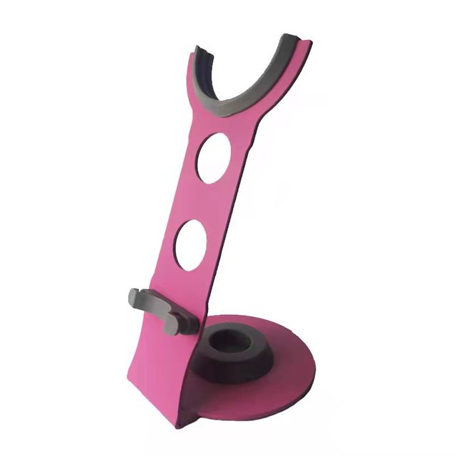 Supporto per asciugacapelli supporto per asciugacapelli Dyson staffa portatile con portaoggetti Super magnetico per ugello per asciugacapelli Dyson da bagno: Model D Pink