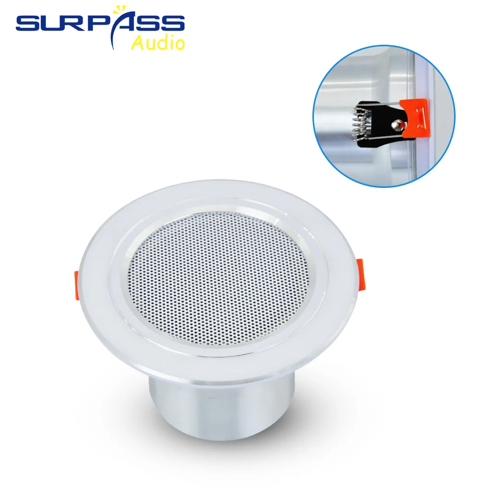 8Ohm 10W Badezimmer Decken lautsprecher Hintergrund Musik System feuchtigkeit beständiges Aluminium kann Decken lautsprecher Klang gestalten