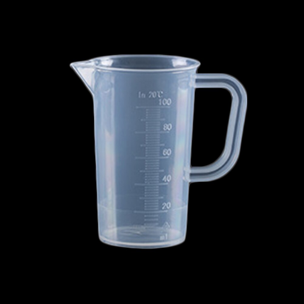 Vaso de medición graduado de plástico transparente de 20ml/30ml /50ml /300ml /500ml/1000ml para hornear vaso de precipitados, recipiente para jarra de medir líquido
