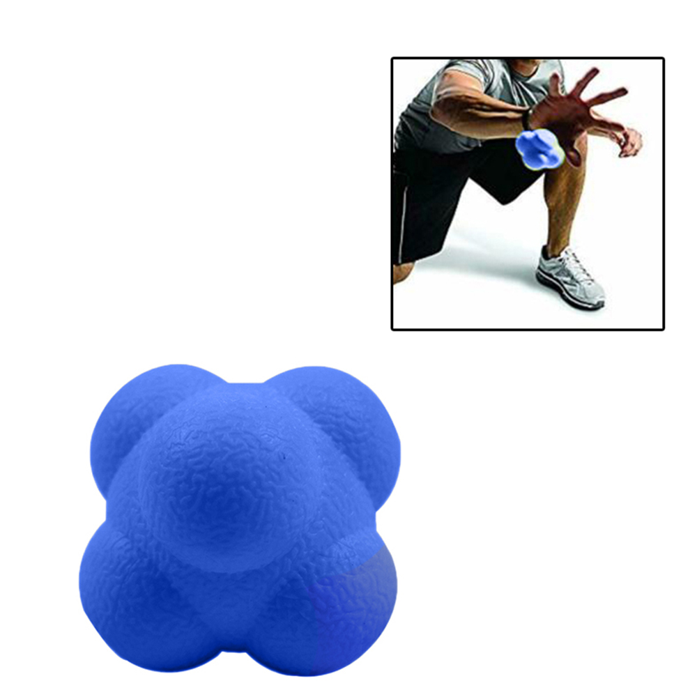 Sekskantet reaktionskugle silikone agility koordination refleks træning sport fitness bold reaktionstræning