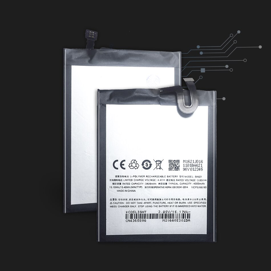 4000mah ba621 batterie para meizu nota 5 bateria meilan nota 5 m5 nota m621n m621q bateria batterij acumulador