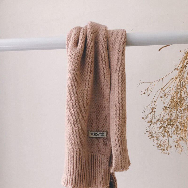 automne nouveauté garçons et filles bonbons couleur écharpe coréenne bébé garçon écharpes: Rose