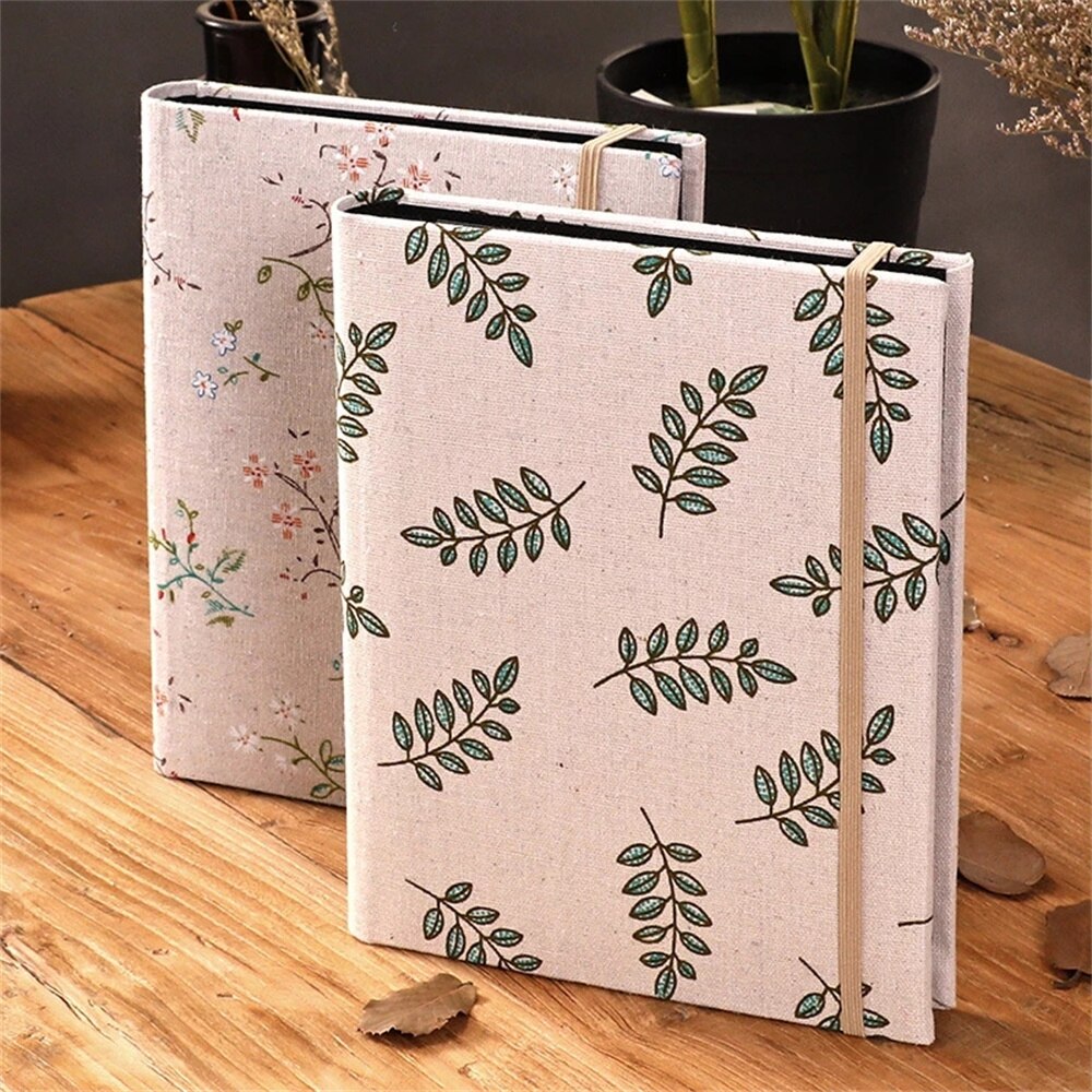 Linen photo album wedding DIY photo album album cover kraft paper children's photo album making photo binding photo card holder