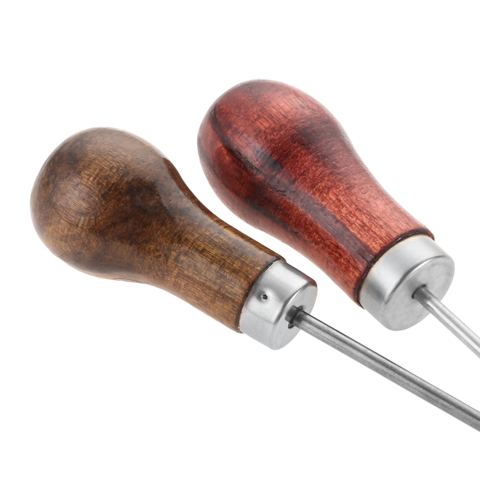 1PC Wooden Handle Sewing Awl Scratch Awl Tool Pin Punching for Leather Pouch Hole DIY Handmade Stitcher Shoe Repair Tool