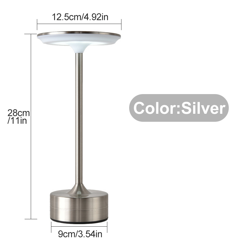 Lampada da scrivania a LED Lampada da scrivania touch dimmerabile Ricarica USB Comoda per il trasporto della scrivania dell'ufficio Decorazione della stanza Luce notturna dell'atmosfera: Blu