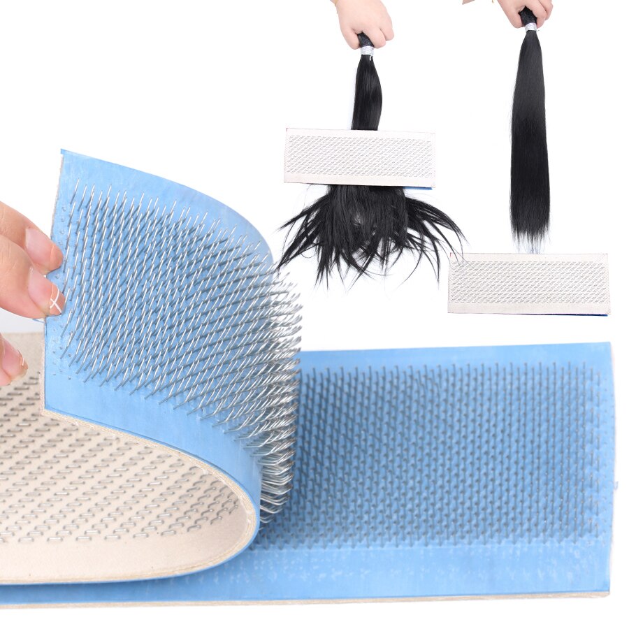 Alileader 2 Teile/paket Haar Verlängerung Zeichnung Matten 27Cm x 9Cm Haar Halfter Zeichnung matt Für Groß Haar Verlängerung werkzeuge Pu Haut Pad